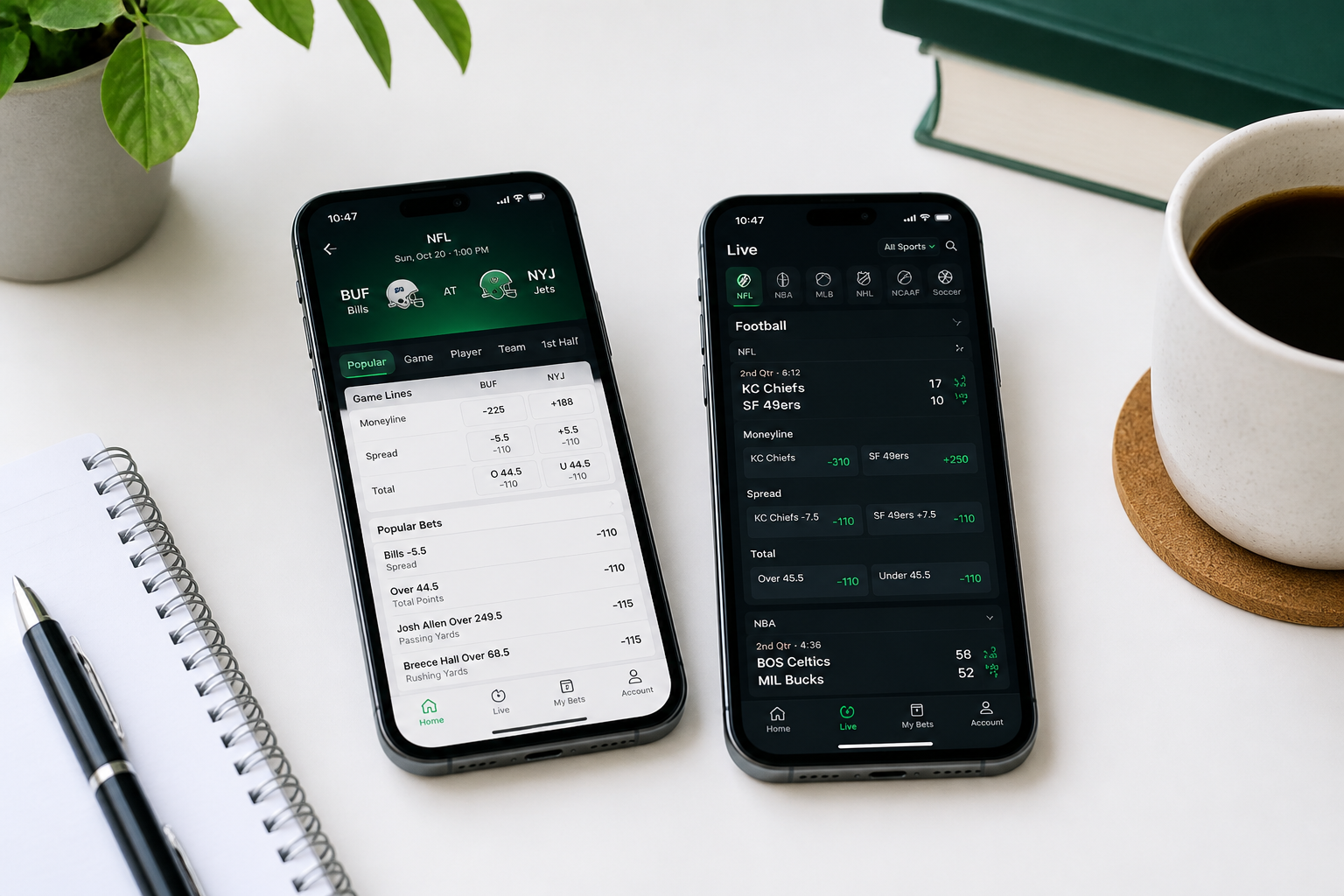 Best sports betting apps 2026 — mobile moneylines